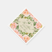 祭壇ダービーブライダルシャワーへ スタンダードカクテルナプキン (角)