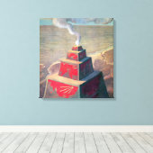 祭壇 | Mikalojus Ciurlionis | キャンバスプリント (インサイチュ (ウッドフロア))