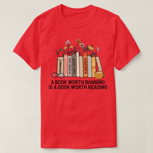 禁ずるに値する本は19読の価値 Tシャツ (デザイン正面)