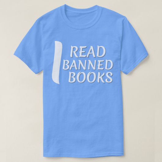 禁制図書ウィーク読反乱者I禁制読本 Tシャツ (デザイン正面)
