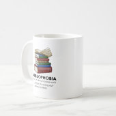 禁忌おもしろい読読書読書家 コーヒーマグカップ (正面左)