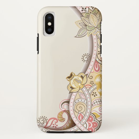 禁断花ベクトルiPhone XSケース Case-Mate iPhoneケース (裏面)