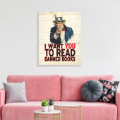 禁書して読欲しい キャンバスプリント (インサイチュ (リビング))