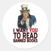 禁書して読欲しい ラウンドシール (正面)