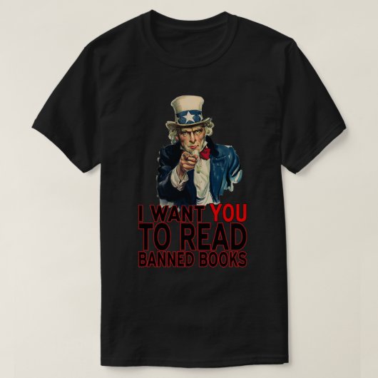 禁書して読欲しい Tシャツ (デザイン正面)