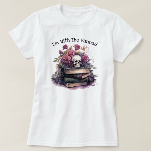 禁書の仲間たち、ブックラバー Tシャツ (デザイン正面)
