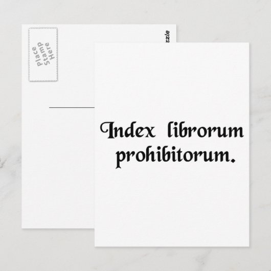 禁書一覧 ポストカード (正面/裏面)