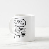 禁書読レトロ コーヒーマグカップ (正面左)