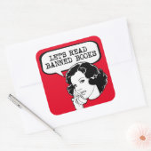 禁書読レトロ スクエアシール (封筒)