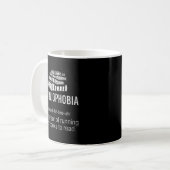 禁欲ランニング恐怖症読 コーヒーマグカップ (正面左)