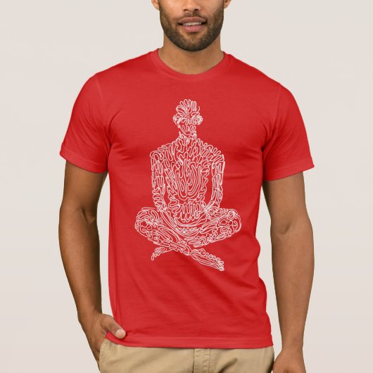 禁欲主義者(赤+白) Tシャツ (正面)