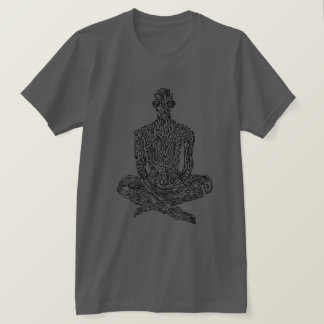 禁欲的な審美的(黒の木炭) Tシャツ