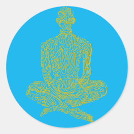 禁欲的(ベビー付/黄色) ラウンドシール