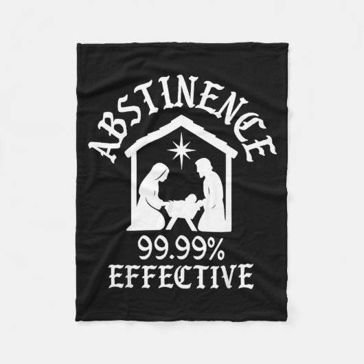 禁欲 99.99%有効 誕生 キリスト フリースブランケット (正面)