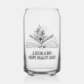 禁止おもしろい本の恋人の飲み缶ガラス ガラス缶 (裏面)