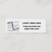 禁止されたブックウィークのミニブックマークカスタマイズへ スキニー名刺 (裏面)