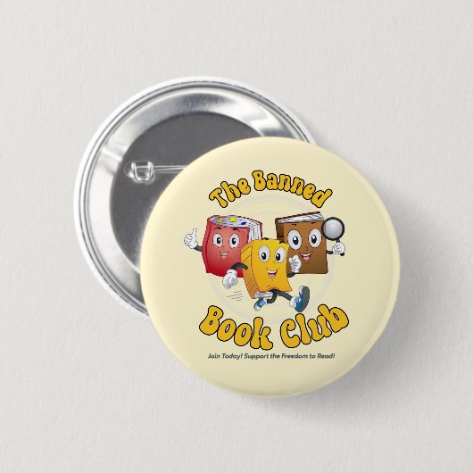 禁止されたブッククラブ 缶バッジ (正面&裏面)