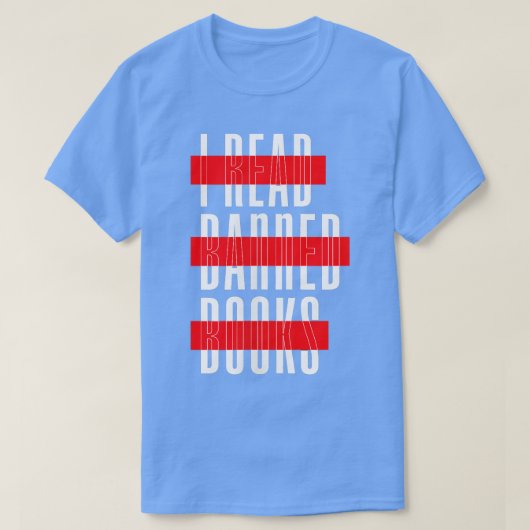 禁止されたブックリーダーと一緒おもしろいに女性のI Rea Tシャツ (デザイン正面)