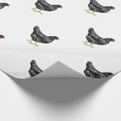 禁止されたプリマスロックの伝統の品種鶏 ラッピングペーパー (角)