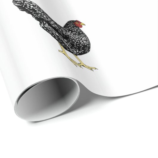 禁止されたプリマスロックの伝統の品種鶏 ラッピングペーパー (ロールコーナー)