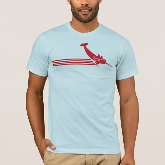 禁止された愛によって飛ぶNarwhal Tシャツ (正面)