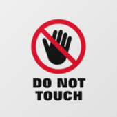 禁止された手のtouchウィンドウの貼り付けサインを削除しない ウィンドウサイン (シート)