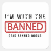 禁止された本の検閲と共に スクエアシール (正面)