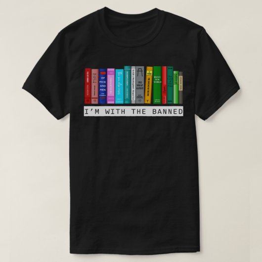 禁止された本を持つ私の本1 Tシャツ (デザイン正面)