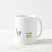 禁止された石の雌鶏および蝶クラシックのマグ コーヒーマグカップ (正面右)