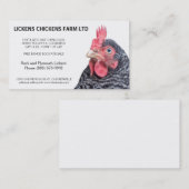 禁止された石の鶏の卵の農家 名刺 (正面/裏面)