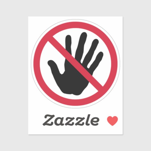 禁止されたTouchなし シール (シート)