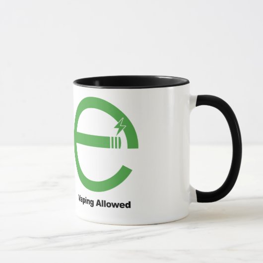 禁止される喫煙。 Vapingは割り当てました マグカップ (右)