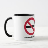 禁止される喫煙。 Vapingは割り当てました マグカップ (左)