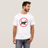 禁止される猫! Tシャツ (正面フル)