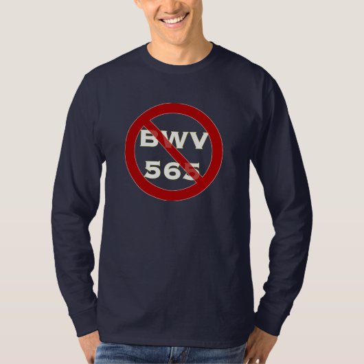 禁止されるBWV565 Tシャツ (正面)