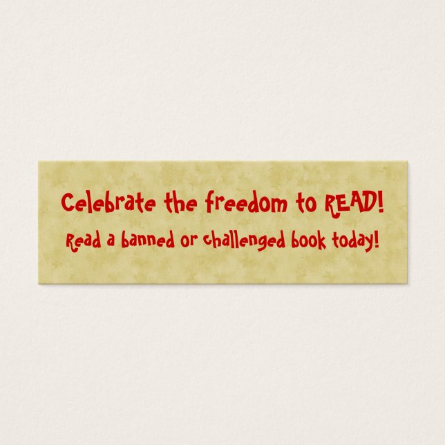 禁止さ読れたブックブックマーク (正面)