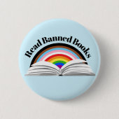 禁止さ読れた書籍の進行プライド 缶バッジ (正面)