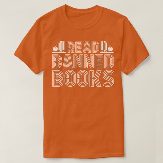 禁止さ読れた書籍16 Tシャツ (デザイン正面)