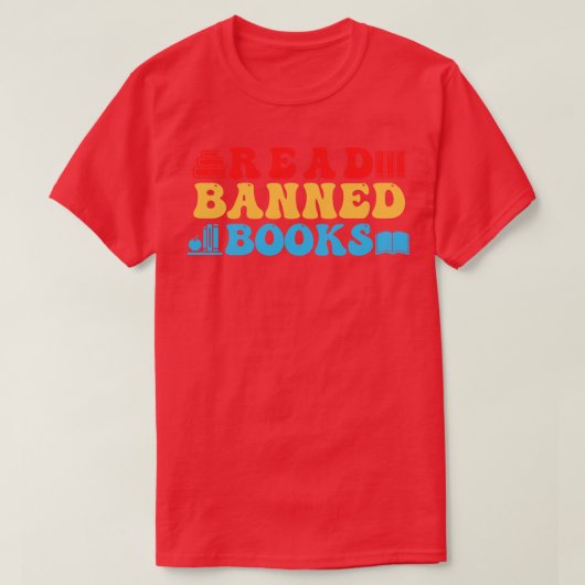 禁止さ読れた書籍25 Tシャツ (デザイン正面)