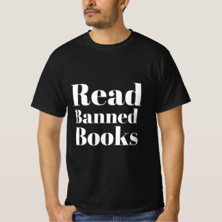 禁止さ読れたBooks Tシャツ – 無料Expressionをサポート