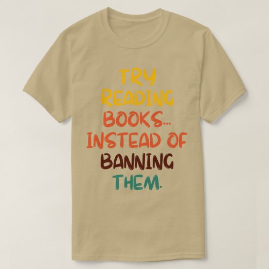 禁止す読る代わりに本を試しなさい13 Tシャツ (デザイン正面)