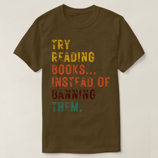 禁止す読る代わりに本を試しなさい24 Tシャツ (デザイン正面)
