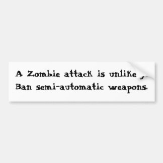 禁止の半自動火器のバンパーステッカー バンパーステッカー