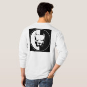 禁止の愚かな人々犬ではなく! Tシャツ (裏面フル)