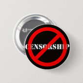 禁止の検閲 缶バッジ (正面&裏面)