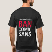 禁止の漫画Sans Tシャツ (裏面)