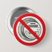 禁止の頭が切れるなメートルボタン 缶バッジ (正面&裏面)