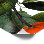 禁止オレンジのポスター20x20 ポスター (コーナー)