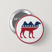 禁止パーティーロゴ 缶バッジ (正面&裏面)