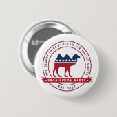 禁止パーティー1869ロゴ 缶バッジ (正面&裏面)